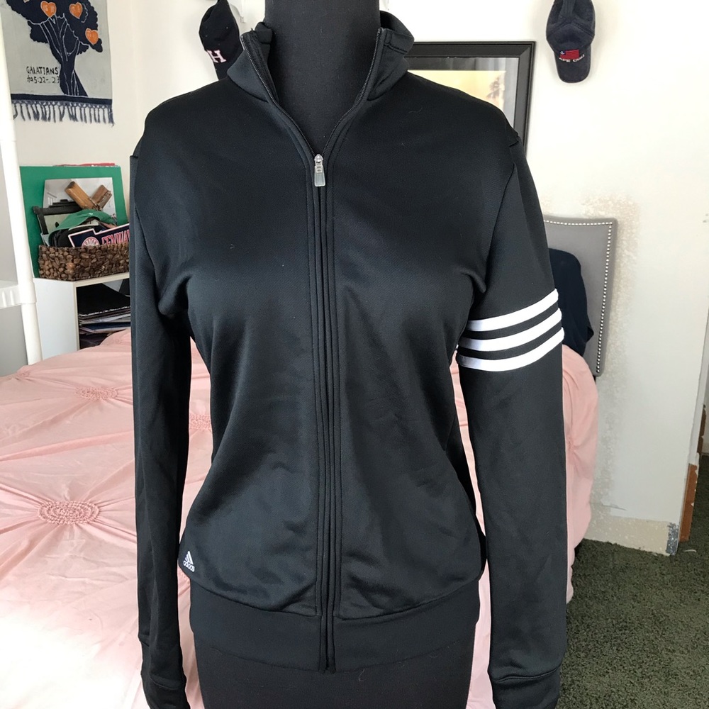 ❗️Part Of a Set❗️Adidas Black Tracksuit Top